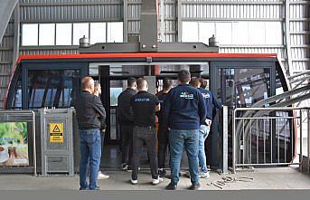 Trabzon'da teleferikte mahsur kalanları kurtarma tatbikatı yapıldı