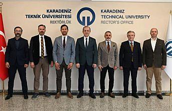 YTB heyetinden KTÜ Rektörü Prof. Dr. Çuvalcı'ya ziyaret