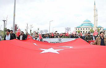 Bayburt'taki üniversite öğrencilerinden ABD'deki Filistin eylemlerine destek