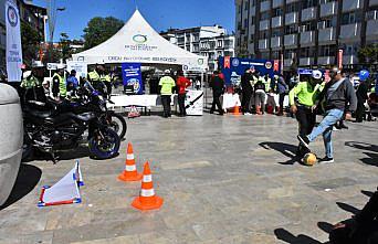 Ordu'da jandarma ve polis, trafik güvenliği için vatandaşları bilgilendirdi