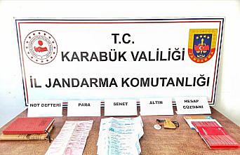 Karabük'te tefecilik operasyonunda 1 şüpheli yakalandı