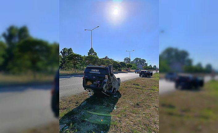 Terme'deki trafik kazasında 1 kişi yaralandı