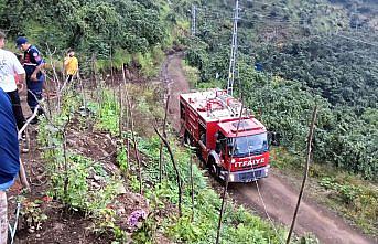 Salıpazarı'nda yangın çıkan ev kullanılamaz hale geldi