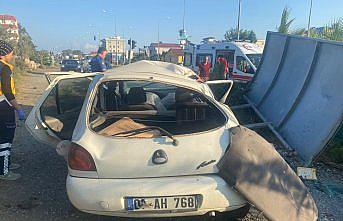 Samsun'da devrilen otomobilin sürücüsü hayatını kaybetti