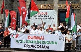 Trabzon'da 15 haftadır Filistin'e destek yürüyüşü yapılıyor