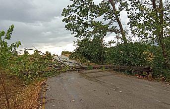 Karabük'te sağanak ve şiddetli rüzgar etkili oldu