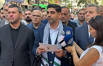 Doğu Marmara ve Batı Karadeniz'deki AK Parti il başkanlıkları İsrail'i protesto etti