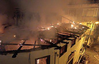 Kastamonu'da çıkan yangında tarihi hamam kullanılamaz hale geldi