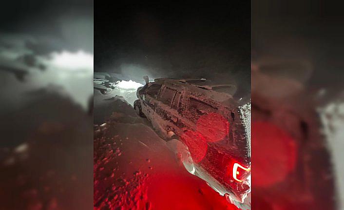 Giresun'da karda mahsur kalan 5 kişi kurtarıldı