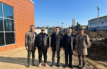 Alaçam Kaymakamı Kayabaşı ve Belediye Başkanı Özdemir yatırım çalışmalarını inceledi