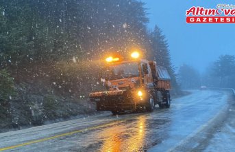 Karabük'ün yüksek kesimlerinde kar etkili oldu