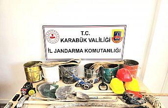 Karabük'te kaçak kazı yapan 5 zanlı yakalandı