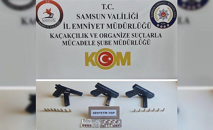 Samsun'da düzenlenen operasyonda biri firari 6 kişi yakalandı