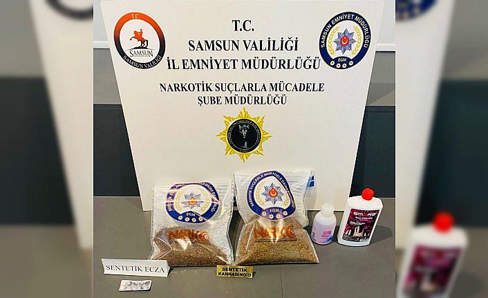 Samsun'da evinde sentetik uyuşturucu bulunan kişi yakalandı