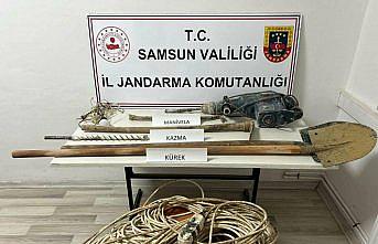 Samsun'da kaçak kazı yapan 9 kişi suçüstü yakalandı