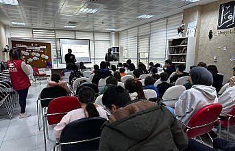 Bafra Gençlik Merkezinden öğrencilere afet farkındalık eğitimi