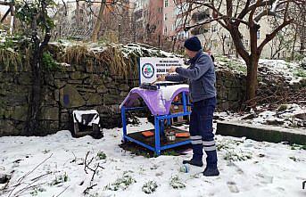 Karadeniz Ereğli'de sahipsiz hayvanlar ve kuşlar için yiyecek bırakıldı