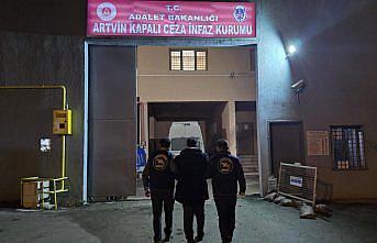Kırmızı bültenle aranan şüpheli Artvin'de yakalandı