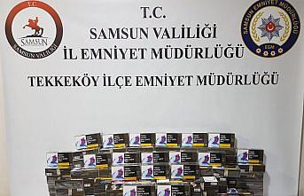 Samsun'da 20 bin adet doldurulmuş makaron ele geçirildi