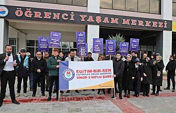 Sinop'ta üniversite çalışanları özlük haklarında iyileştirme istedi
