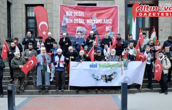 Trabzon ve Ordu'da Filistin'e destek yürüyüşü düzenlendi