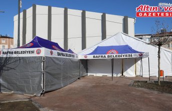 Bafra Belediyesi iftar çadırı kurdu