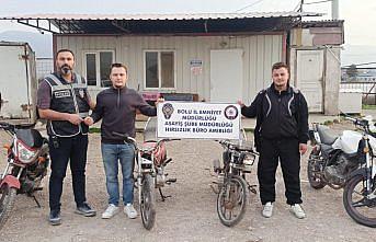 Bolu'da 3 zanlı, motosiklet hırsızlığı iddiasıyla gözaltına alındı