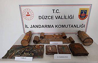 Düzce'de tarihi eser kaçakçılığı operasyonunda 4 şüpheli yakalandı