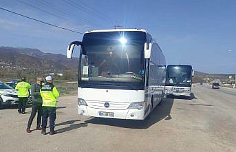 Gümüşhacıköy’de bayram öncesi trafik denetimi yapıldı
