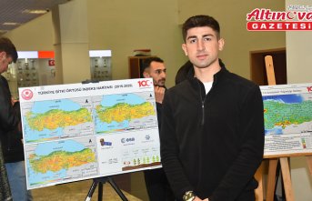 Gümüşhane'de üniversite öğrencilerince hazırlanan haritalar sergilendi