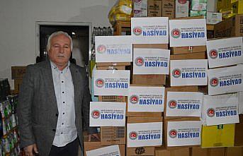 Havza'da 150 aileye ramazan kolisi desteği