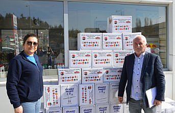 Havza'da ASFED 250 adet ramazan kolisi dağıttı