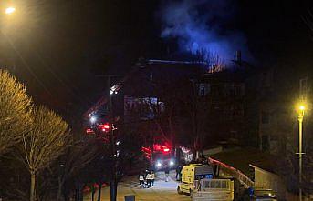 Karabük'te çatı yangını söndürüldü