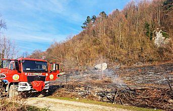 Karabük'te çıkan örtü yangını söndürüldü