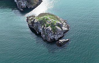 Ordu'daki Hoynat Adası ziyaretçilerin uğrak noktası oldu