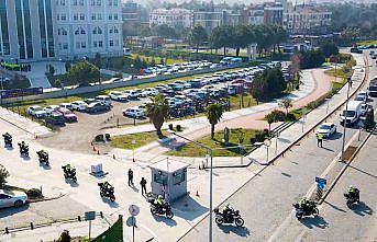 Samsun'da görevli “şahinlere“ 11 yeni motosiklet teslim edildi