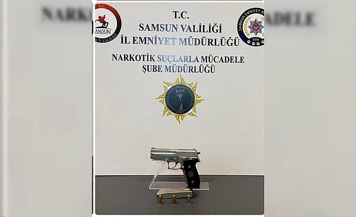 Samsun'da ruhsatsız silahla mücadelede şüpheli yakalandı