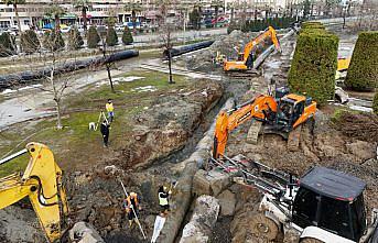 Samsun'da yağmur suyu kollektör hatları güçlendiriliyor
