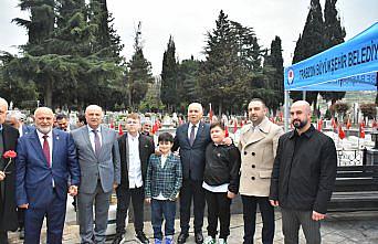 Trabzon protokolünden şehitliğe bayram ziyareti