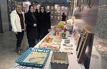 Zonguldak'ta gazi ve şehit yakınlarının el işi ürünleri sergilendi