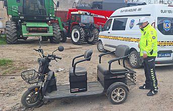 Atakum'da çalınan elektrikli bisiklet Bafra'da bulundu