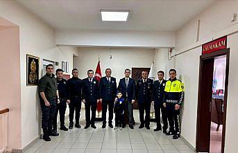 Bayat Kaymakamı Yüce, polisleri kabul etti