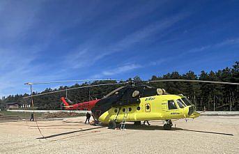 Bolu'da yangın söndürme helikopteri konuşlandırıldı