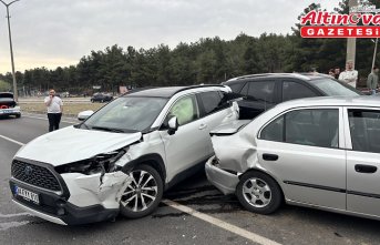 Çorum'da zincirleme trafik kazasında 4 kişi yaralandı