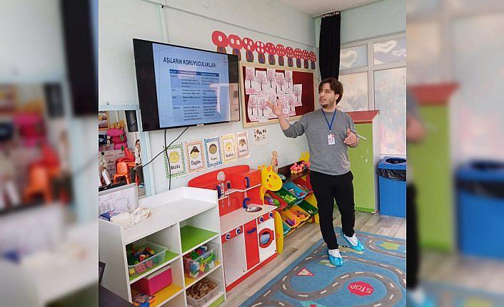 Gerze’de aşı farkındalık eğitimleri veriliyor