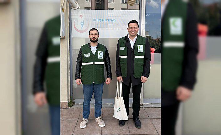 Giresun'da Yeşilay'dan sağlık çalışanlarına ziyaret