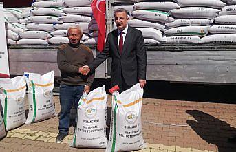 Hanönü'de çiftçilere 20 ton çeltik tohumu dağıtıldı