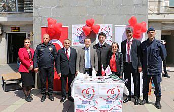 Of’ta kalp sağlığına dikkat çekmek için stant açıldı