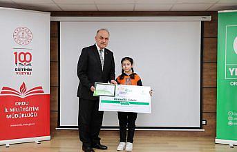 Ordu'da “Sağlıklı Nesil, Sağlıklı Gelecek Yarışması“nın ödülleri verildi