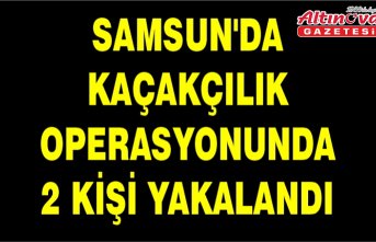 Samsun'da kaçakçılık operasyonunda 2 kişi yakalandı